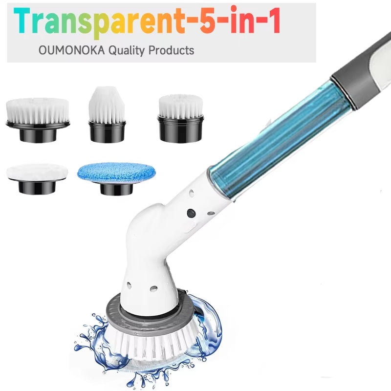 Electric Cleaning Brush Multifunctional Household Wireless Mops for Bathroom Kitchen Gadgets Windows Toilet Spin Scrubber