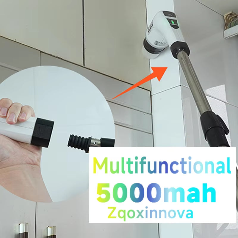 Electric Cleaning Brush Multifunctional Household Wireless Mops for Bathroom Kitchen Gadgets Windows Toilet Spin Scrubber