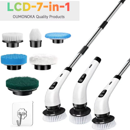 Electric Cleaning Brush Multifunctional Household Wireless Mops for Bathroom Kitchen Gadgets Windows Toilet Spin Scrubber