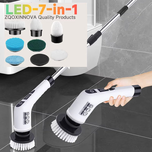 Electric Cleaning Brush Multifunctional Household Wireless Mops for Bathroom Kitchen Gadgets Windows Toilet Spin Scrubber